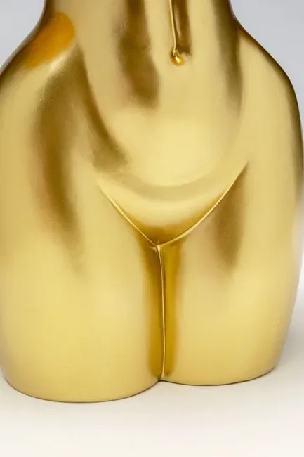 Lampa stołowa DONNA LEO - panterka/złoty
