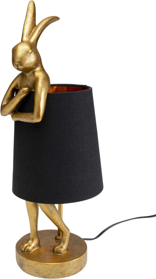 Lampa stołowa ANIMAL RABBIT 50 - złoty/czarny