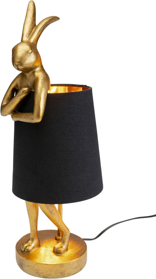 Lampa stołowa ANIMAL RABBIT 50 - złoty/czarny