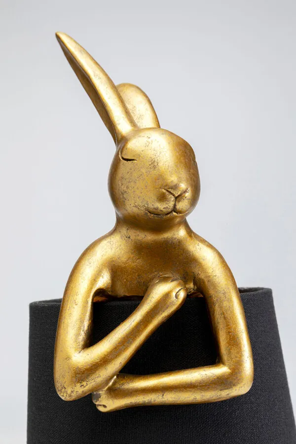 Lampa stołowa ANIMAL RABBIT 50 - złoty/czarny