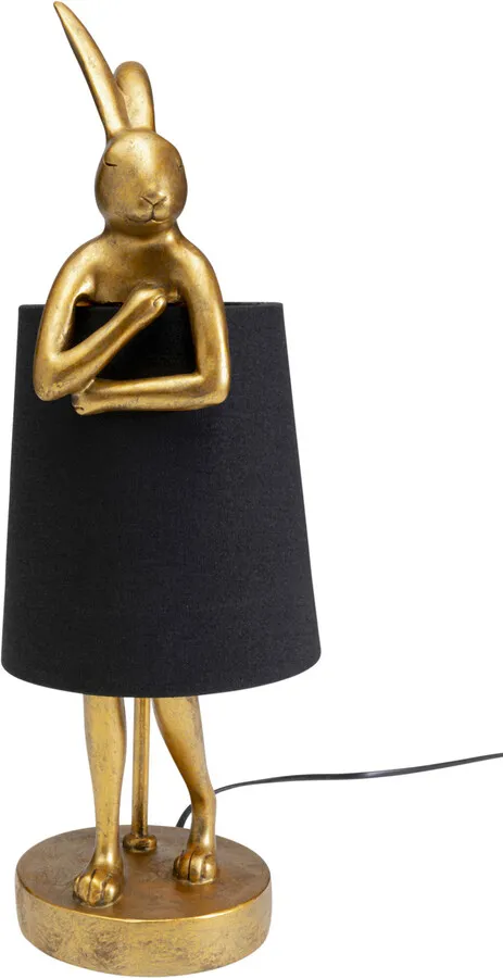 Lampa stołowa ANIMAL RABBIT 50 - złoty/czarny