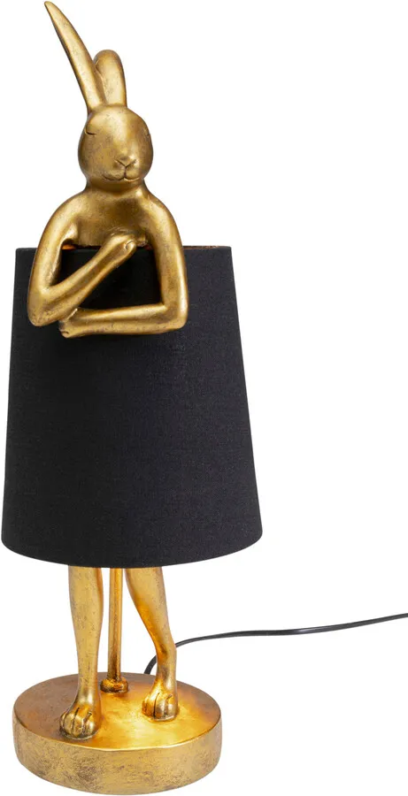 Lampa stołowa ANIMAL RABBIT 50 - złoty/czarny