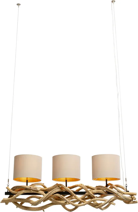 Lampa wisząca JUNGLE CLUB 115 - beżowy/naturalny