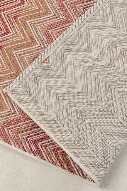 Dywan ogrodowy ZIGZAG 230x330 - czerwony