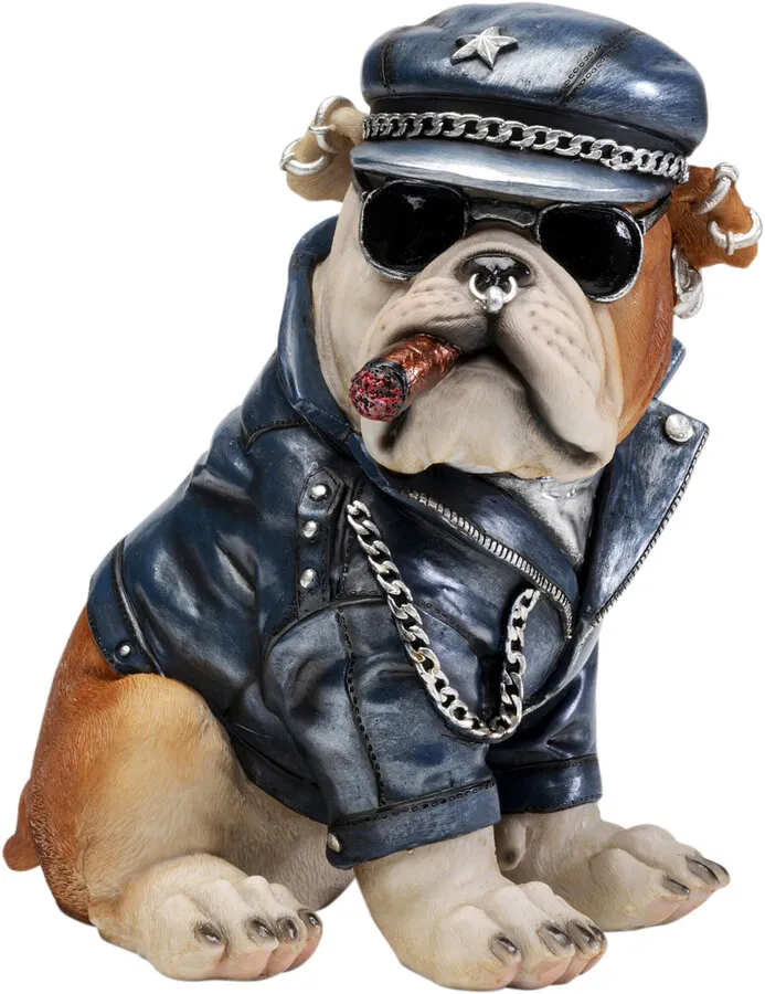 Skarbonka PUNK DOG 22 - brązowy/czarny