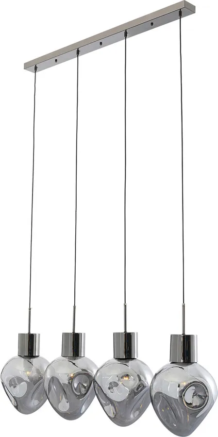 Lampa wisząca SUPERNOVA SMOKY 110 - dymiony/srebrny