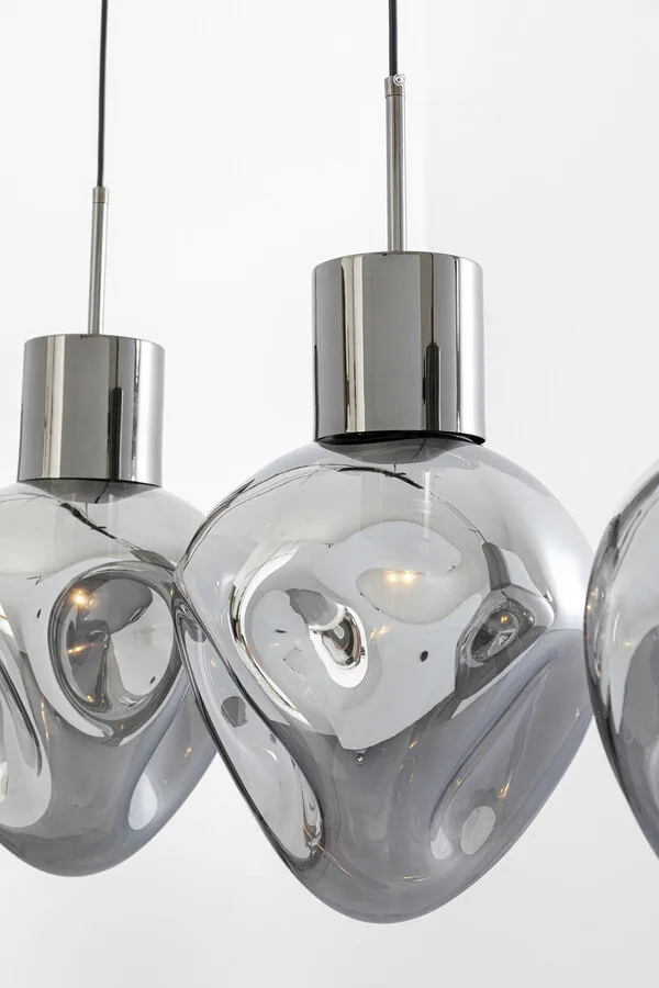Lampa wisząca SUPERNOVA SMOKY 110 - dymiony/srebrny