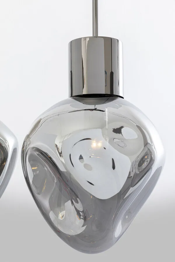 Lampa wisząca SUPERNOVA SMOKY 110 - dymiony/srebrny