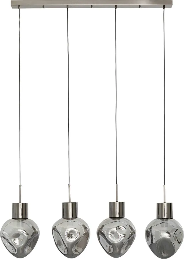 Lampa wisząca SUPERNOVA SMOKY 110 - dymiony/srebrny