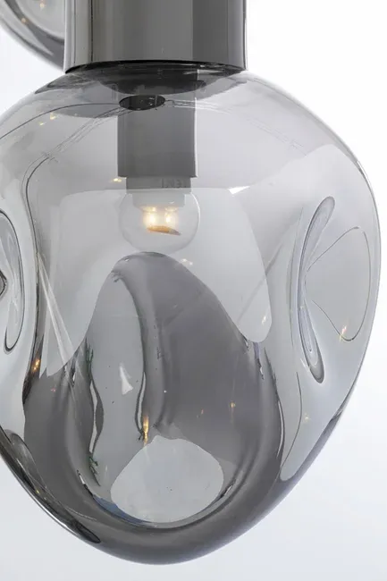 Lampa wisząca SUPERNOVA SMOKY TRE 45 - dymiony/srebrny