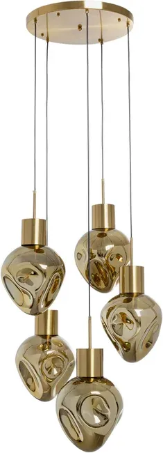 Lampa wisząca SUPERNOVA AMBER CINQUE 50 - złoty