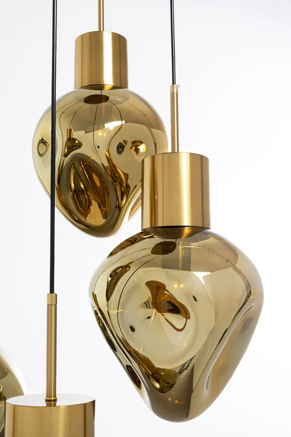 Lampa wisząca SUPERNOVA AMBER CINQUE 50 - złoty