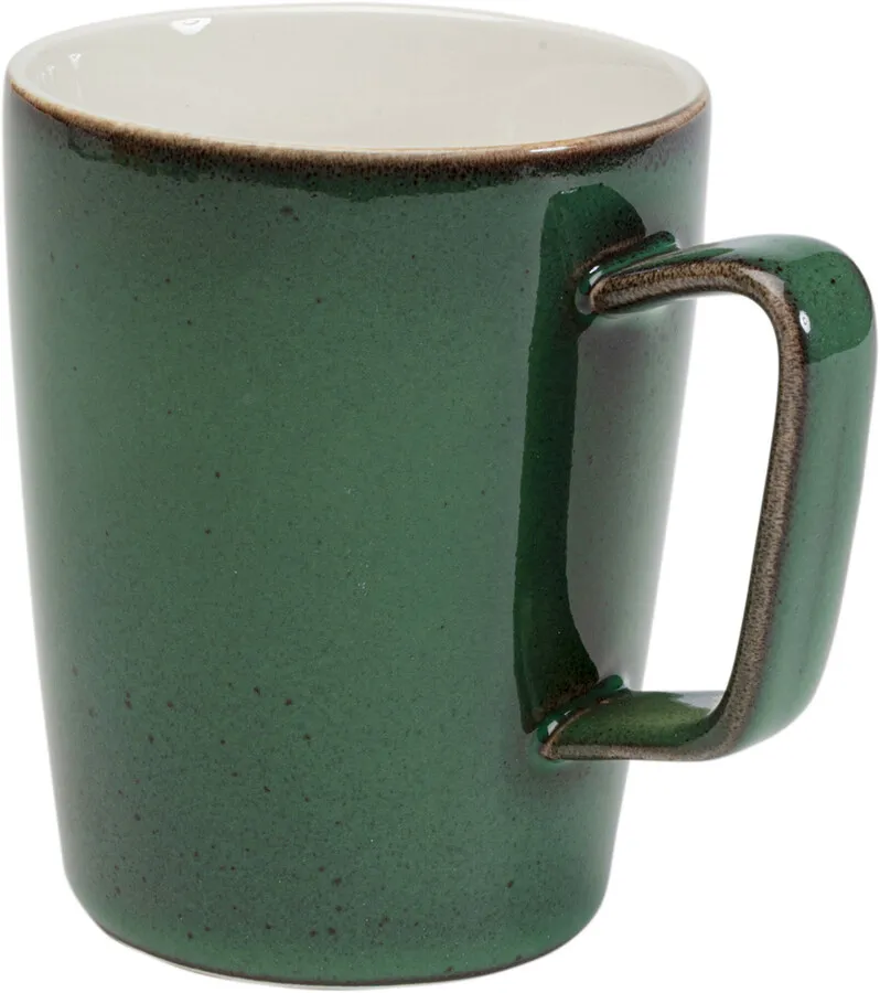 Kubek porcelanowy COLORINO 350 ml - biały/zielony
