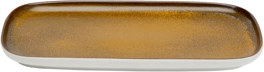Półmisek COLORINO 31x17 - biały/brązowy