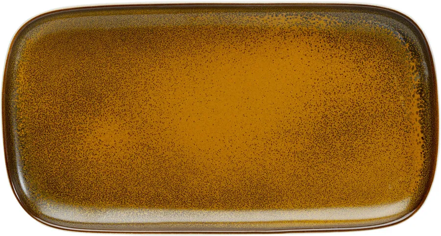 Półmisek COLORINO 31x17 - biały/brązowy
