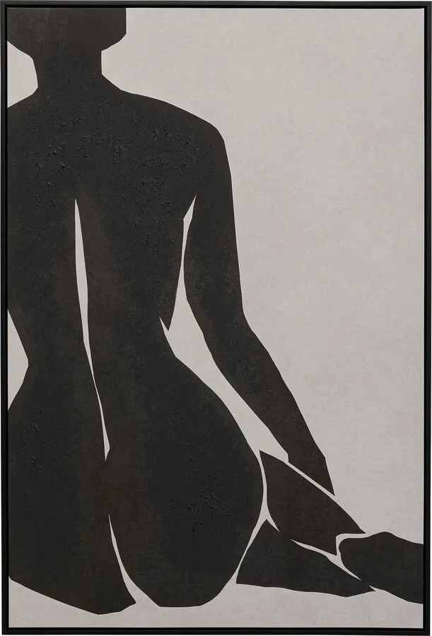 Obraz NUDE LADY 70x110 - szary/czarny