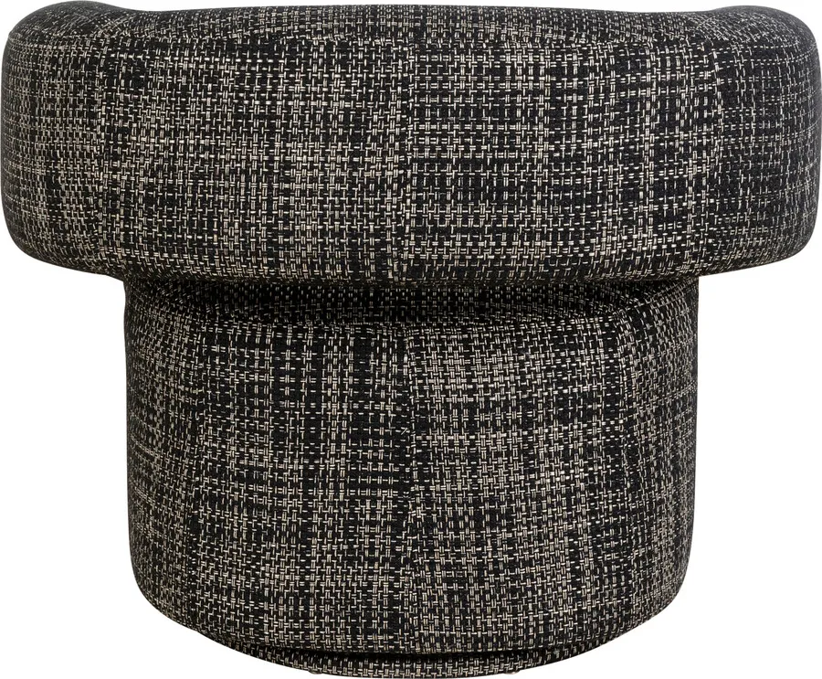 Fotel obrotowy MAYE BOW - czarno-biały