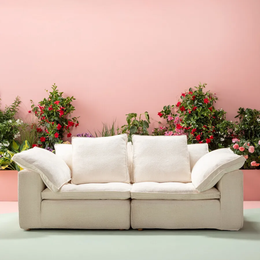 Sofa 3-osobowa CAROLE - biały