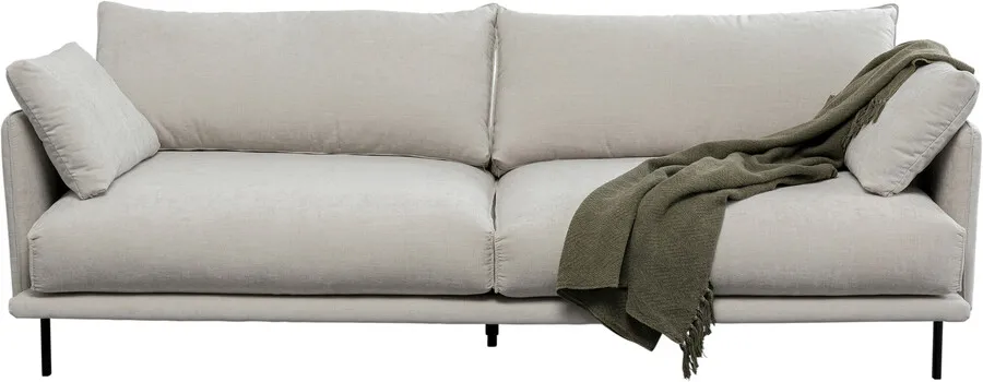 Sofa 3-osobowa EDNA - kremowy