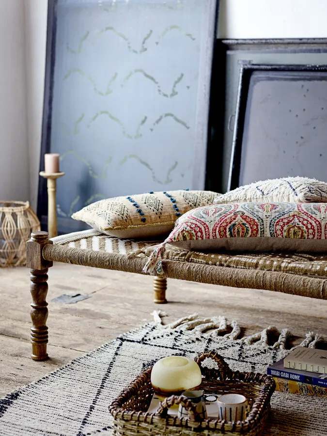 Dywan z frędzlami YUKI 180x120 - beżowy