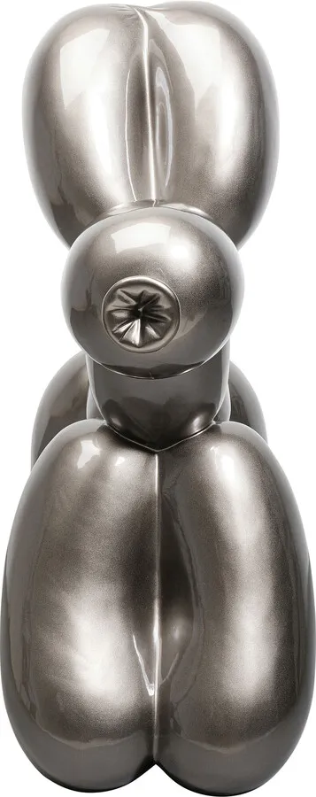Dekoracja stojąca XL BALLOON DOG - szary metaliczny