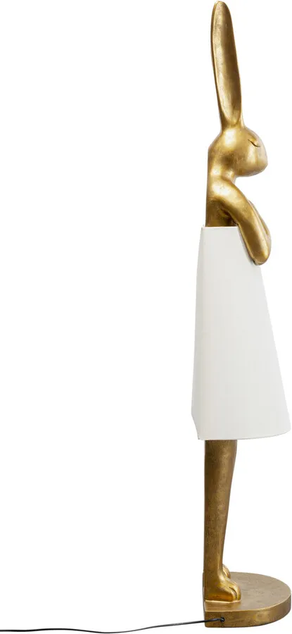 Lampa podłogowa ANIMAL RABBIT 150 - złoty/biały