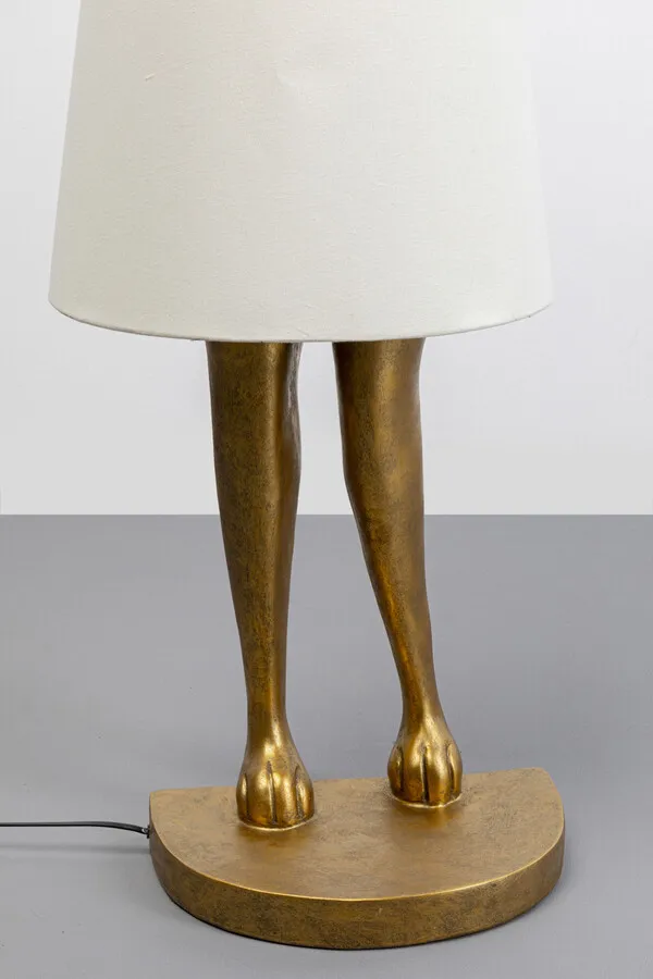 Lampa podłogowa ANIMAL RABBIT 150 - złoty/biały