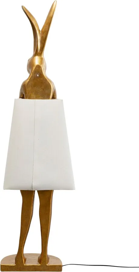 Lampa podłogowa ANIMAL RABBIT 150 - złoty/biały