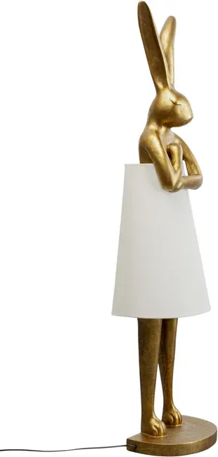 Lampa podłogowa ANIMAL RABBIT 150 - złoty/biały