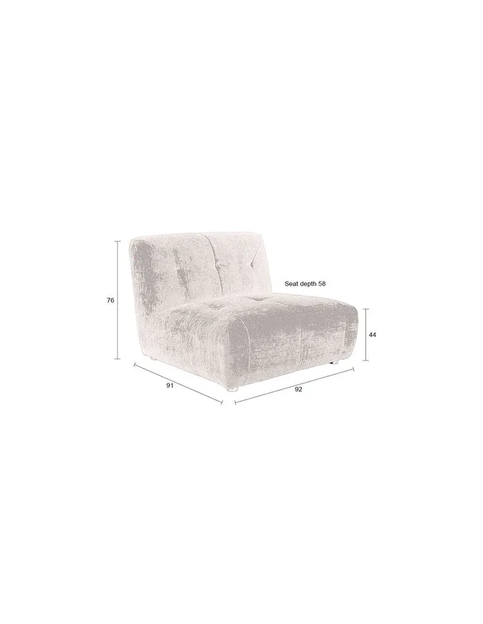 Sofa 1-osobowa GIADA - terra