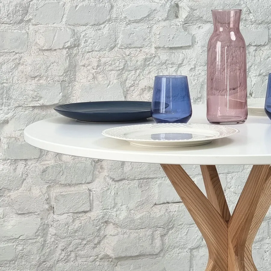 Stół okrągły JUBI - żółty