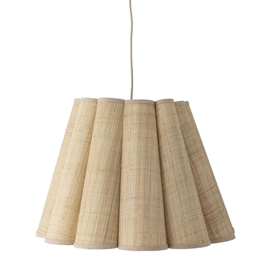 Lampa wisząca z rafii SILLE - naturalny