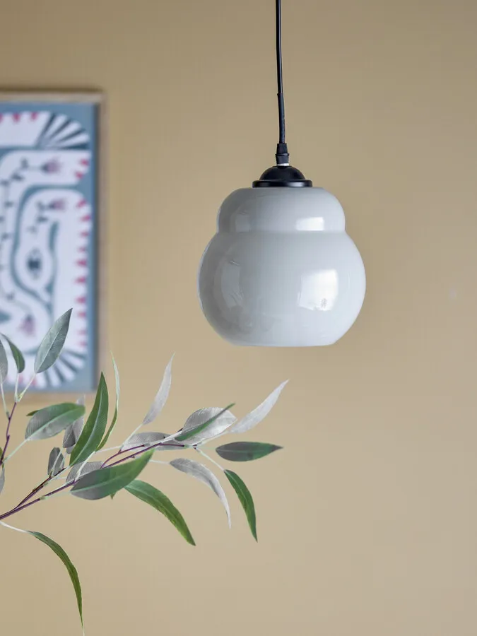 Lampa wisząca szklana MOTELLA - szary