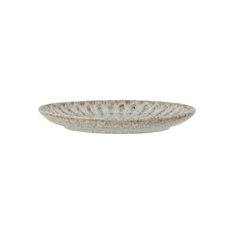 Talerz ceramiczny FLEUR 21 - szary