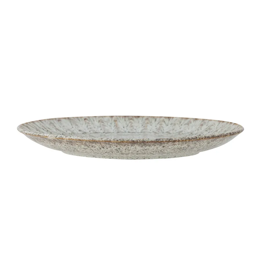 Talerz ceramiczny FLEUR 27 - szary