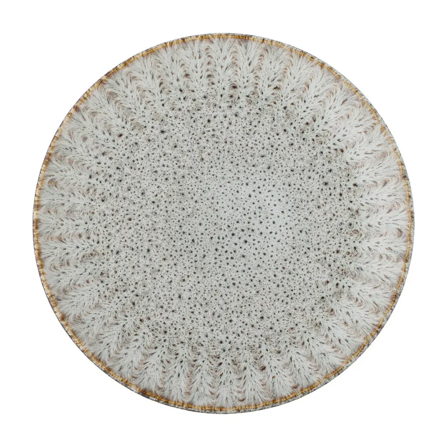 Talerz ceramiczny FLEUR 27 - szary