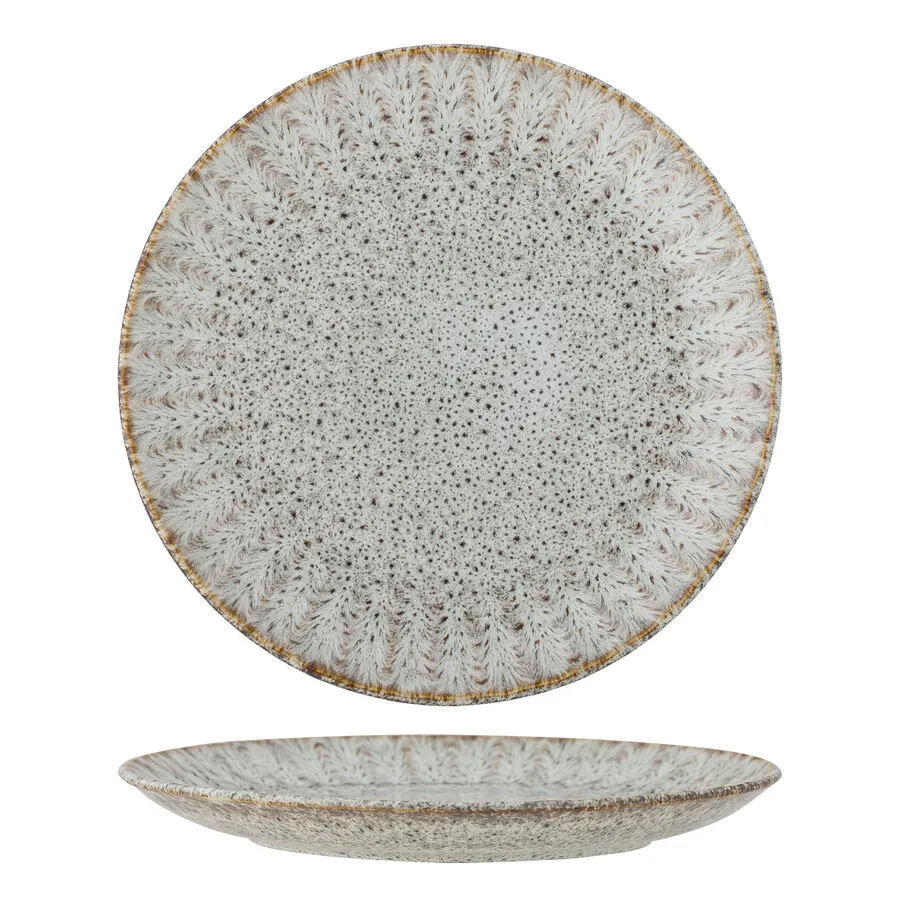 Talerz ceramiczny FLEUR 27 - szary