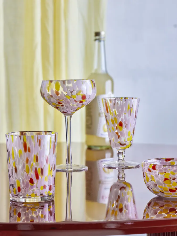 Kieliszek koktajlowy LILYA 295 ml - różowy