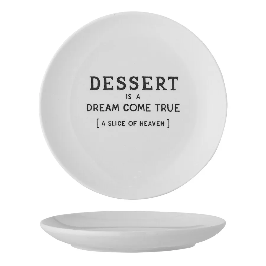 Talerzyk ceramiczny WENDY Dessert 13 - biały