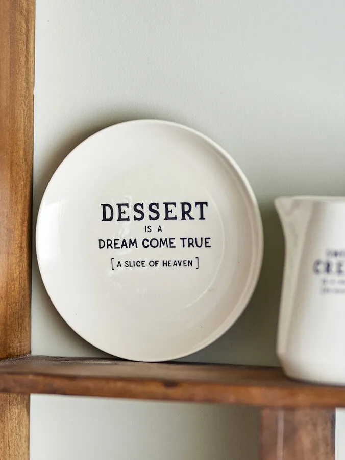 Talerzyk ceramiczny WENDY Dessert 13 - biały