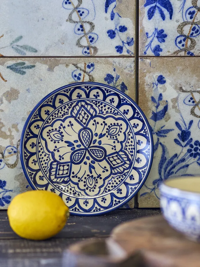 Talerz ceramiczny KARLIE 19 - niebieski