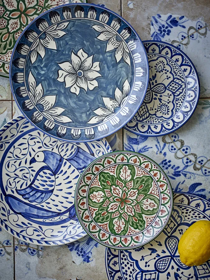 Talerz ceramiczny KARLIE 19 - niebieski