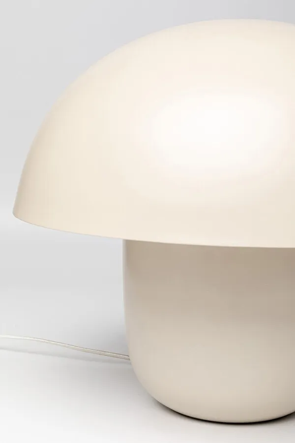 Lampa stołowa stalowa MUSHROOM MATT 50 cm - beżowy