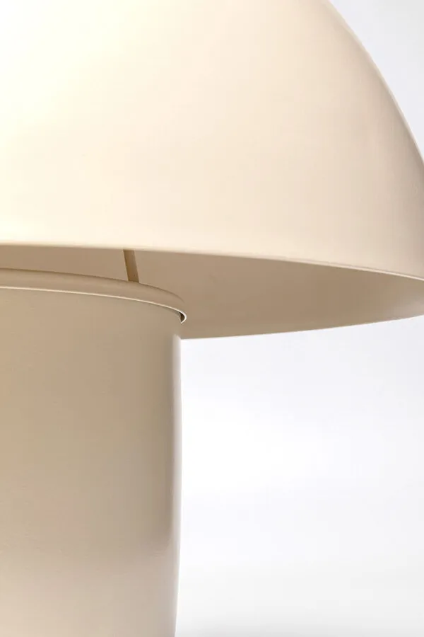 Lampa stołowa stalowa MUSHROOM MATT 50 cm - beżowy