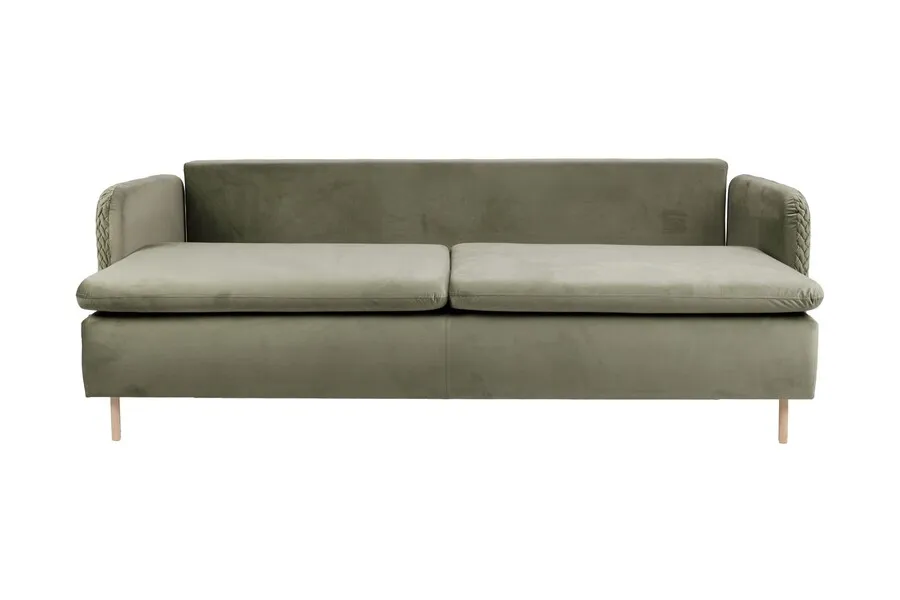 Sofa rozkładana welurowa LUNA