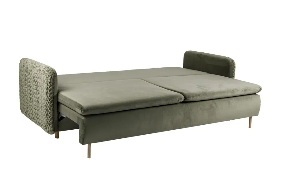 Sofa rozkładana welurowa LUNA