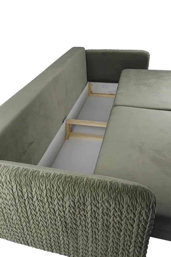 Sofa rozkładana welurowa LUNA