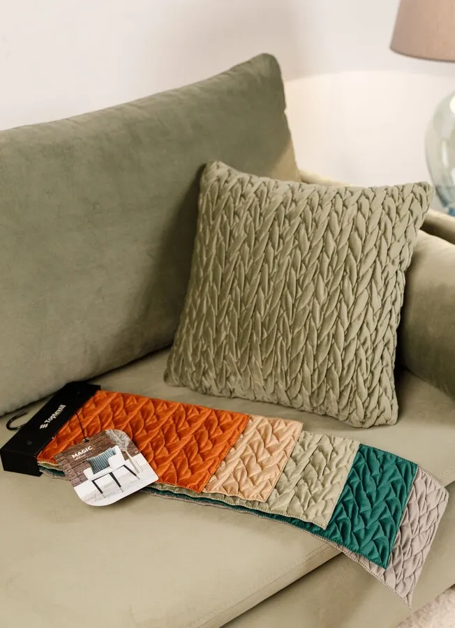 Sofa rozkładana welurowa LUNA