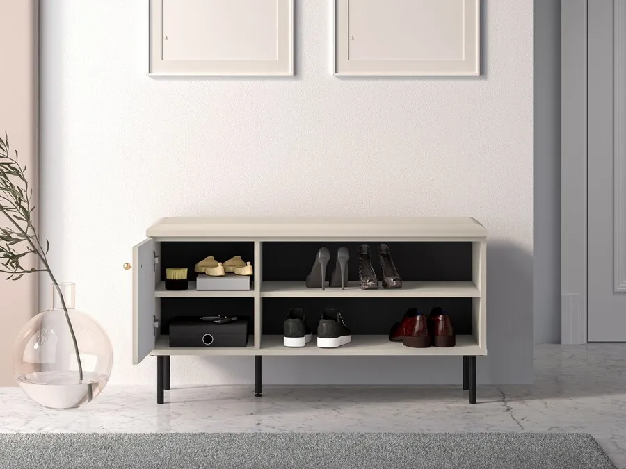 Szafka na buty z siedziskiem SOPHIE 15 - kaszmir