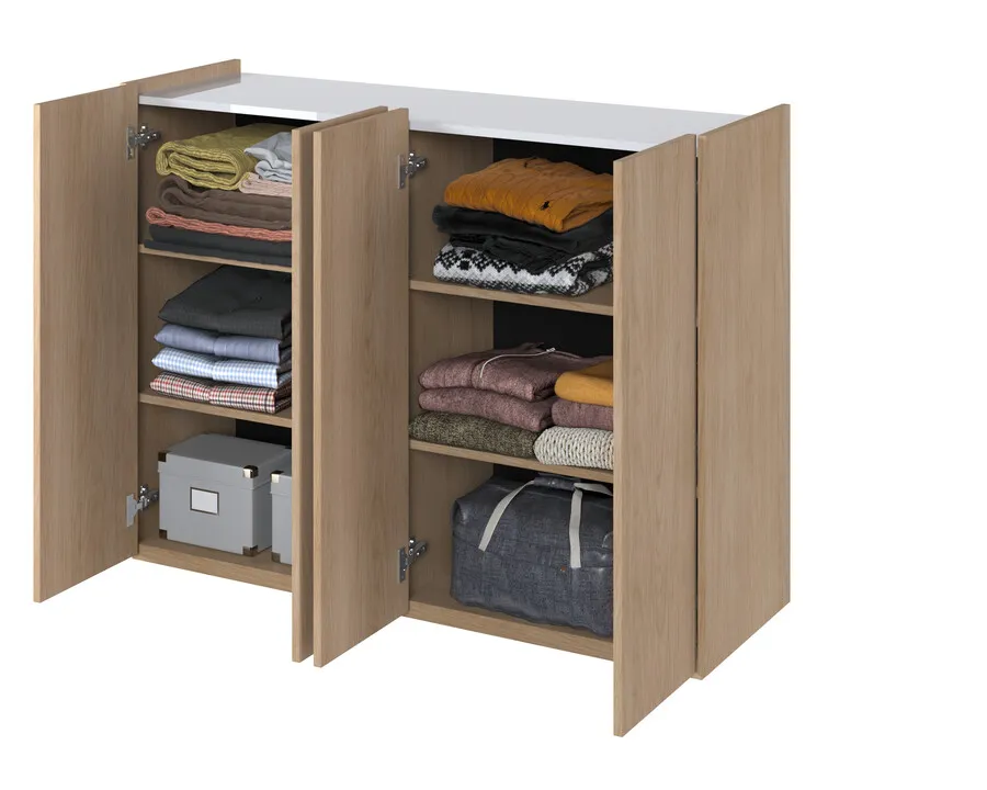 Komoda 4-drzwiowa EASY EA-02 - dąb scandi